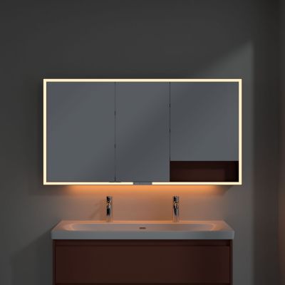 Villeroy & Boch My View+ szafka 140x16,8x75 cm z lustrem Wine Red/czarny B48114AH