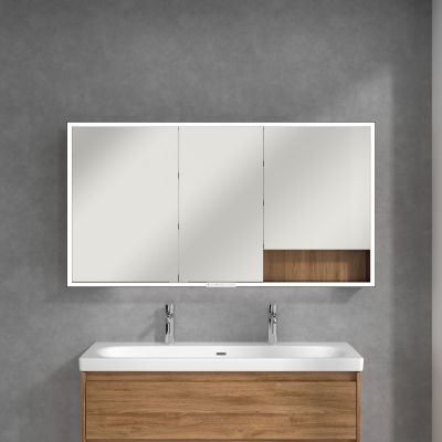 Villeroy & Boch My View+ szafka 140x16,8x75 cm z lustrem Oak Kansas/czarny B48114RH