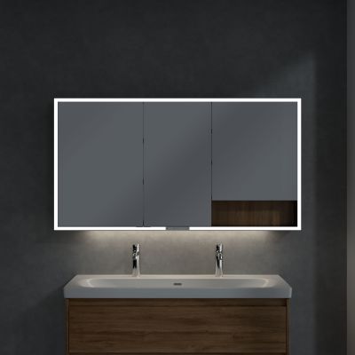 Villeroy & Boch My View+ szafka 140x16,8x75 cm z lustrem Oak Kansas/czarny B48114RH