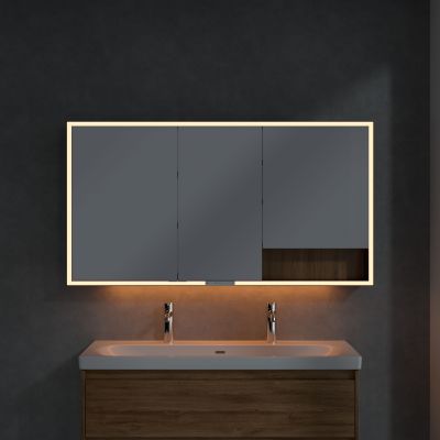 Villeroy & Boch My View+ szafka 140x16,8x75 cm z lustrem Oak Kansas/czarny B48114RH