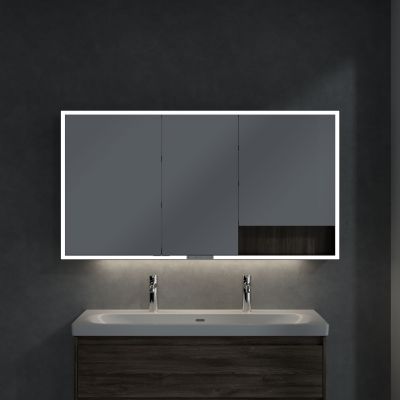 Villeroy & Boch My View+ szafka 140x16,8x75 cm z lustrem Stone Oak/czarny B48114RK