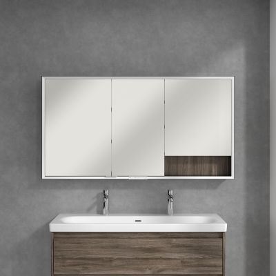 Villeroy & Boch My View+ szafka 140x16,8x75 cm z lustrem Stone Oak/czarny B48114RK