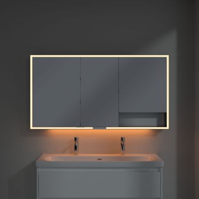 Villeroy & Boch My View+ szafka 140x16,8x75 cm z lustrem Brilliant White/czarny B48114VE