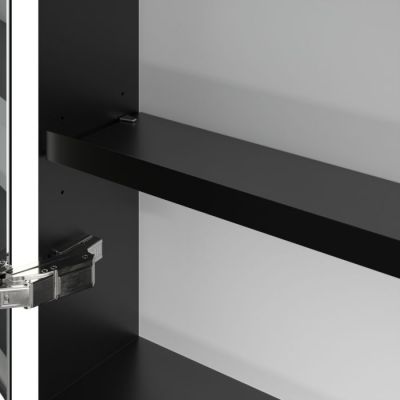 Villeroy & Boch My View+ szafka 75x16,8x140 cm z lustrem Pure White/czarny B48114VF