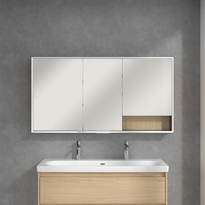 Villeroy & Boch My View+ szafka 75x16,8x140 cm z lustrem Nordic Oak/czarny B48114VJ