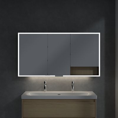 Villeroy & Boch My View+ szafka 75x16,8x140 cm z lustrem Nordic Oak/czarny B48114VJ