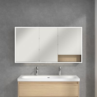 Villeroy & Boch My View+ szafka 75x16,8x140 cm z lustrem Nordic Oak/czarny B48114VJ