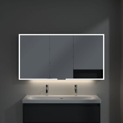 Villeroy & Boch My View+ szafka 140x16,8x75 cm z lustrem Graphite/czarny B48114VR