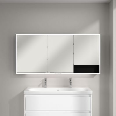 Villeroy & Boch My View+ szafka 160x16,8x75 cm z lustrem aluminium/czarny B4811600