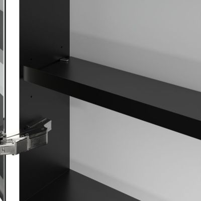 Villeroy & Boch My View+ szafka 75x16,8x160 cm z lustrem Wine Red/czarny B48116AH