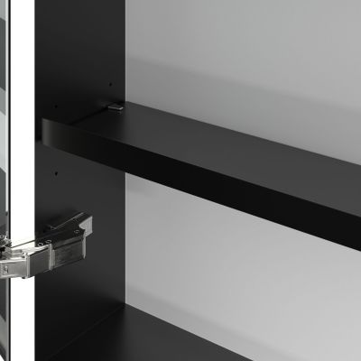 Villeroy & Boch My View+ szafka 160x16,8x75 cm z lustrem Brilliant White/czarny B48116VE