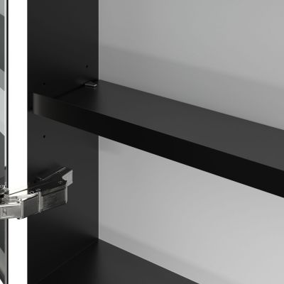 Villeroy & Boch My View+ szafka 160x16,8x75 cm z lustrem Pure White/czarny B48116VF