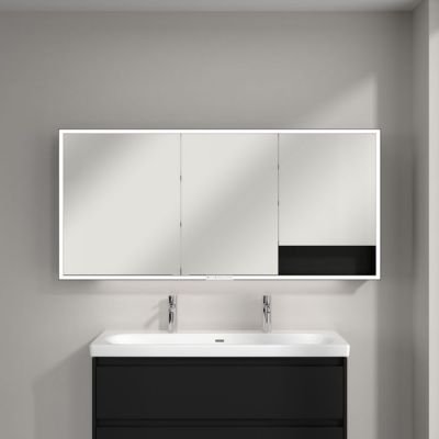 Villeroy & Boch My View+ szafka 75x16,8x160 cm z lustrem Volcano Black/czarny B48116VL