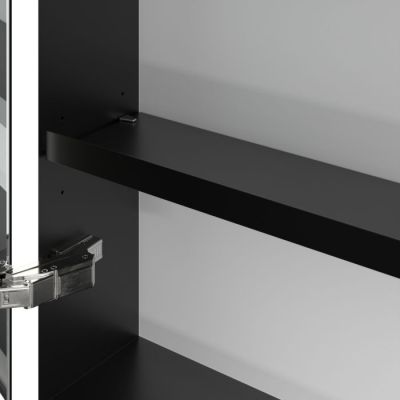 Villeroy & Boch My View+ szafka 75x16,8x160 cm z lustrem Volcano Black/czarny B48116VL