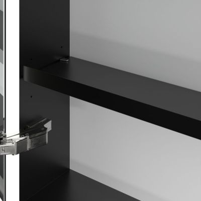 Villeroy & Boch My View+ szafka 75x16,8x160 cm z lustrem Graphite/czarny B48116VR