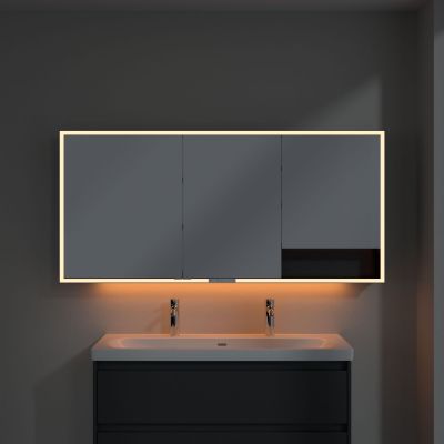 Villeroy & Boch My View+ szafka 160x16,8x75 cm z lustrem Graphite/czarny B48116VR