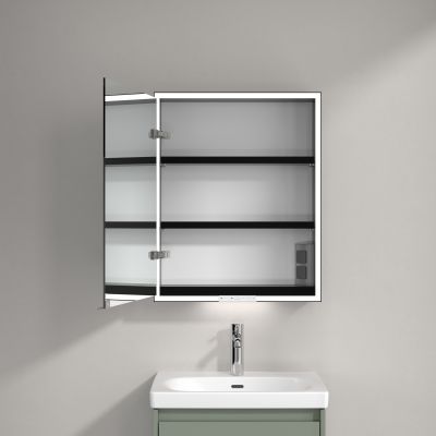 Villeroy & Boch My View+ szafka 60x16,8x75 cm z lustrem lewa Soft Green B4816LAF