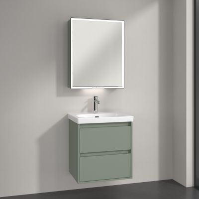Villeroy & Boch My View+ szafka 60x16,8x75 cm z lustrem lewa Soft Green B4816LAF