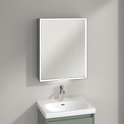 Villeroy & Boch My View+ szafka 60x16,8x75 cm z lustrem lewa Soft Green B4816LAF