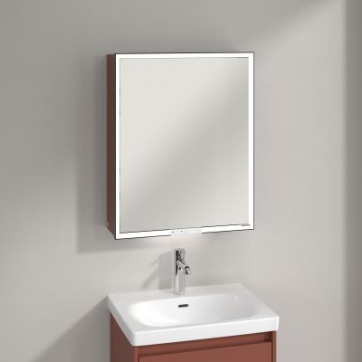 Villeroy & Boch My View+ szafka 60x16,8x75 cm z lustrem lewa Wine Red B4816LAH