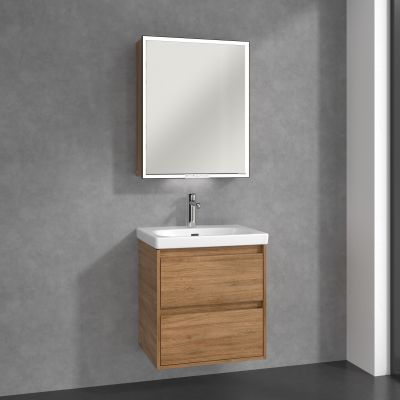 Villeroy & Boch My View+ szafka 60x16,8x75 cm z lustrem lewa Oak Kansas B4816LRH