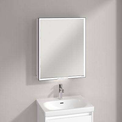 Villeroy & Boch My View+ szafka 60x16,8x75 cm z lustrem lewa Brilliant White B4816LVE