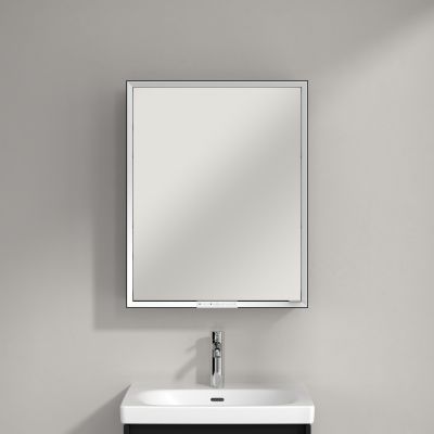 Villeroy & Boch My View+ szafka 60x16,8x75 cm z lustrem lewa Volcano Black B4816LVL