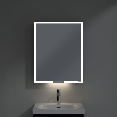 Villeroy & Boch My View+ szafka 60x16,8x75 cm z lustrem lewa Volcano Black B4816LVL