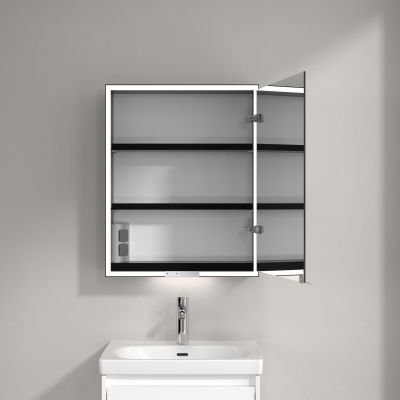 Villeroy & Boch My View+ szafka 60x16,8x75 cm z lustrem prawa aluminium B4816R00