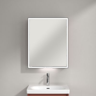 Villeroy & Boch My View+ szafka 60x16,8x75 cm z lustrem prawa Wine Red B4816RAH