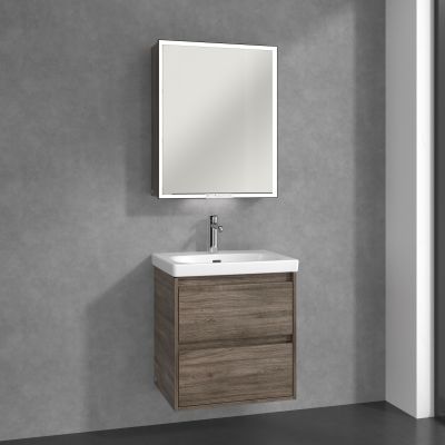 Villeroy & Boch My View+ szafka 60x16,8x75 cm z lustrem prawa Stone Oak B4816RRK