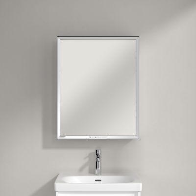 Villeroy & Boch My View+ szafka 60x16,8x75 cm z lustrem prawa Brilliant White B4816RVE
