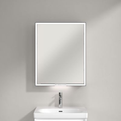 Villeroy & Boch My View+ szafka 60x16,8x75 cm z lustrem prawa Brilliant White B4816RVE