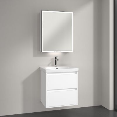 Villeroy & Boch My View+ szafka 60x16,8x75 cm z lustrem prawa Pure White B4816RVF