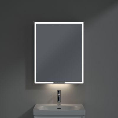 Villeroy & Boch My View+ szafka 60x16,8x75 cm z lustrem prawa Pure White B4816RVF