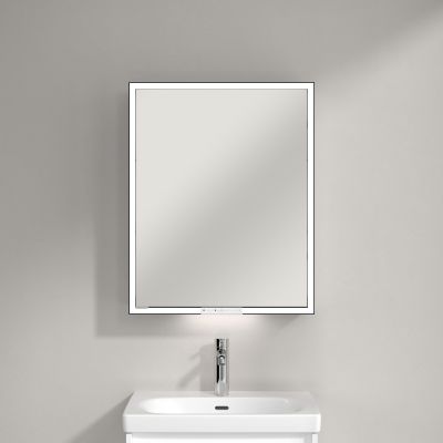 Villeroy & Boch My View+ szafka 60x16,8x75 cm z lustrem prawa Pure White B4816RVF