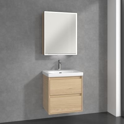 Villeroy & Boch My View+ szafka 60x16,8x75 cm z lustrem prawa Nordic Oak B4816RVJ