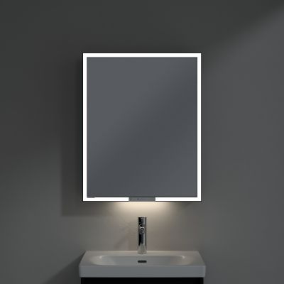 Villeroy & Boch My View+ szafka 60x16,8x75 cm z lustrem prawa Volcano Black B4816RVL