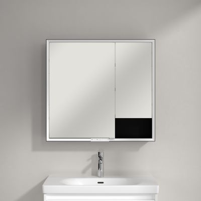 Villeroy & Boch My View+ szafka 80x16,8x75 cm z lustrem aluminium B4818000