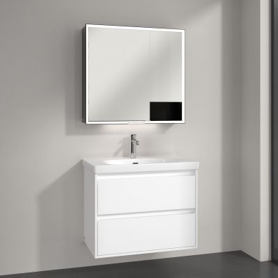 Villeroy & Boch My View+ szafka 80x16,8x75 cm z lustrem aluminium B4818000