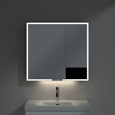 Villeroy & Boch My View+ szafka 80x16,8x75 cm z lustrem aluminium B4818000