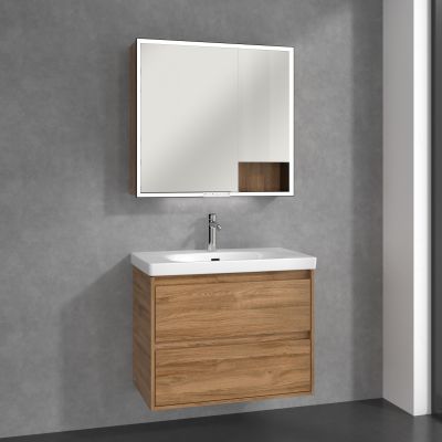 Villeroy & Boch My View+ szafka 80x16,8x75 cm z lustrem Oak Kansas B48180RH