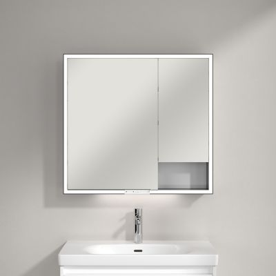 Villeroy & Boch My View+ szafka 80x16,8x75 cm z lustrem Brilliant White B48180VE