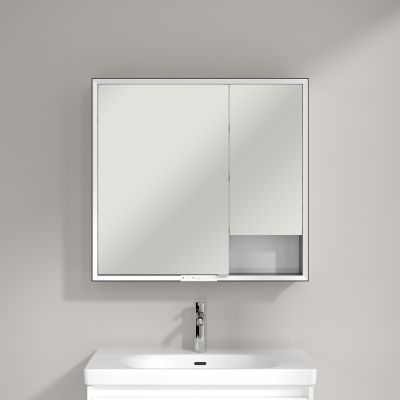 Villeroy & Boch My View+ szafka 80x16,8x75 cm z lustrem Pure White B48180VF