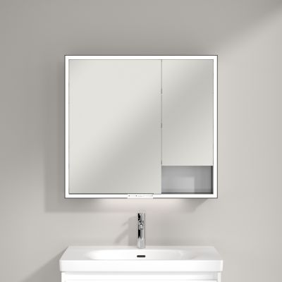 Villeroy & Boch My View+ szafka 80x16,8x75 cm z lustrem Pure White B48180VF