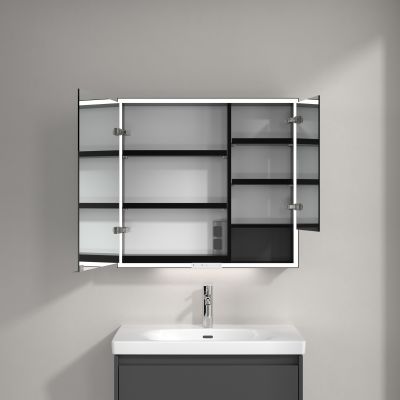 Villeroy & Boch My View+ szafka 80x16,8x75 cm z lustrem Graphite B48180VR