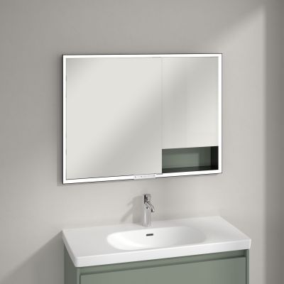 Villeroy & Boch My View+ szafka 100x16,8x75 cm z lustrem Soft Green B48210AF
