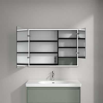 Villeroy & Boch My View+ szafka 100x16,8x75 cm z lustrem Soft Green B48210AF