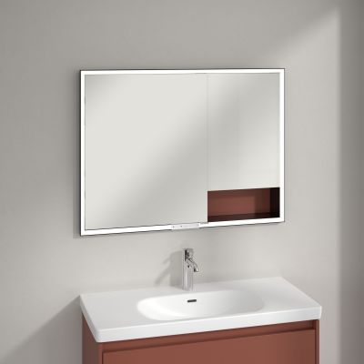 Villeroy & Boch My View+ szafka 100x16,8x75 cm z lustrem Wine Red B48210AH