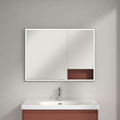 Villeroy & Boch My View+ szafka 100x16,8x75 cm z lustrem Wine Red B48210AH